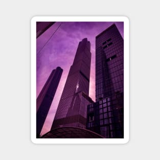 Hudson Yards Purple Sky Skyscrapers NYC Magnet