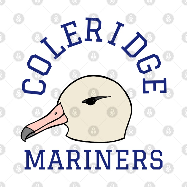 Coleridge Mariners sports logo with albatross mascot by Literary Mice