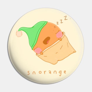 Snoring orange - snorange Pin