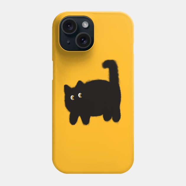 Black cat Phone Case by eva_karabanova