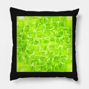 Green waves Pillow