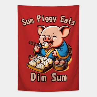 Dim sum pig Tapestry