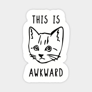 Awkward Cat Magnet