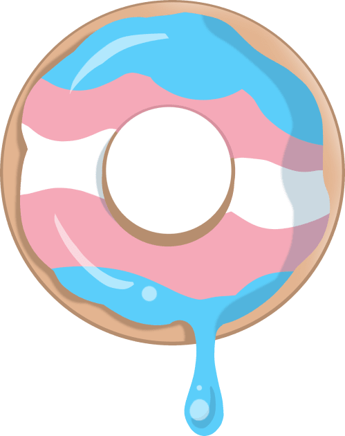 Trans Donut Kids T-Shirt by LittleGreenHat