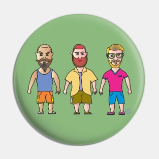 3 Buddies Pin