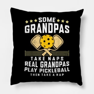 Pickleball Design For Men Grandpa Funny Pickleball Player Pillow