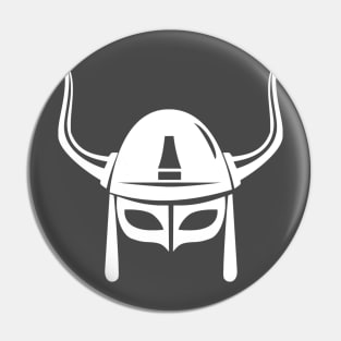 Minimalist Viking War Helmet From Norse Mythology Pin