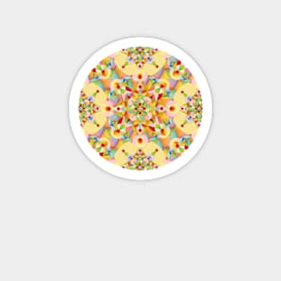 Pastel Rainbow Mandala Magnet