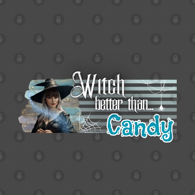 Sea color Witch Better than Halloween Candy by PixelkaArt