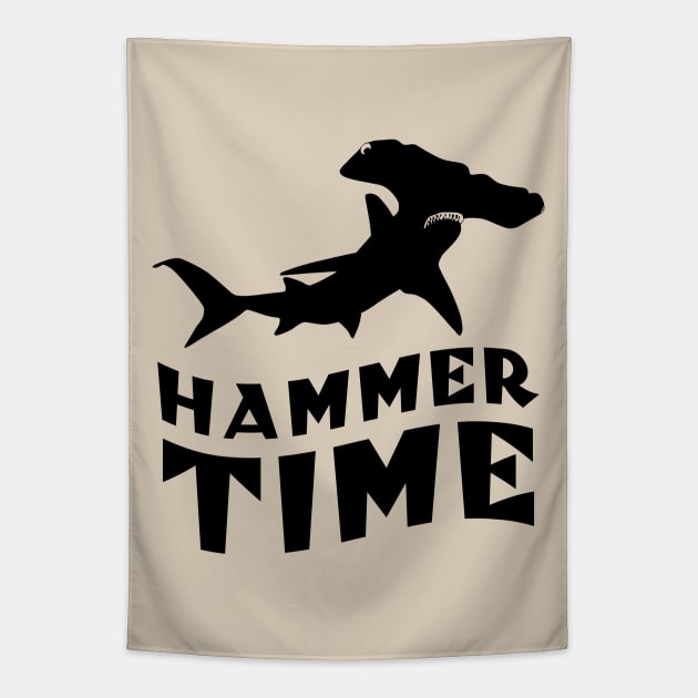 Hammer Time For Shark Lovers Tapestry by TMBTM