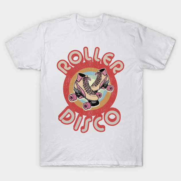 1970s 1980s Roller Disco Derby Vintage Distressed Roller Disco