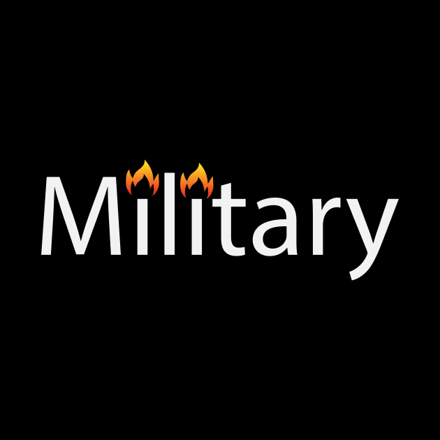 Military artistic text design by BL4CK&WH1TE 