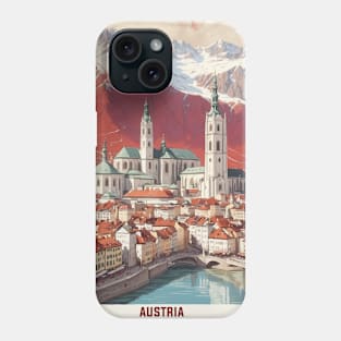 Innsbruck Austria Vintage Travel Retro Tourism Phone Case