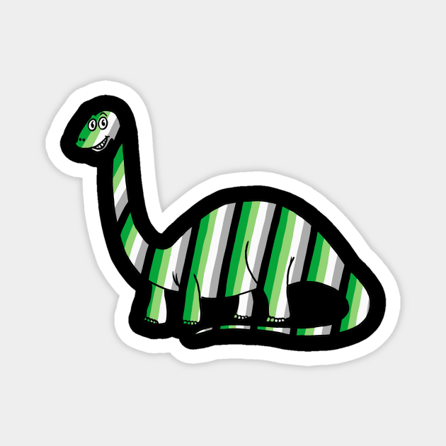 Aromantic Dinosaur Magnet by DrawMe