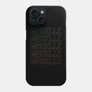 Michelle Name Pattern Phone Case