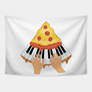 pizza and piano Tapestry