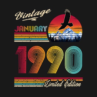 January 1990 Birthday T-Shirt