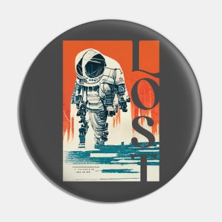 Lost in Space. Digital Illustration Pin