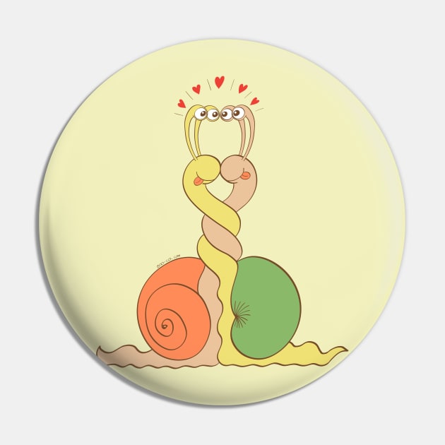 Slimy snails intertwining their bodies and falling in love Pin by zooco