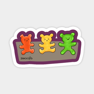 Gummy Bear Buddies Trio Magnet