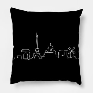 Paris in a trace Pillow