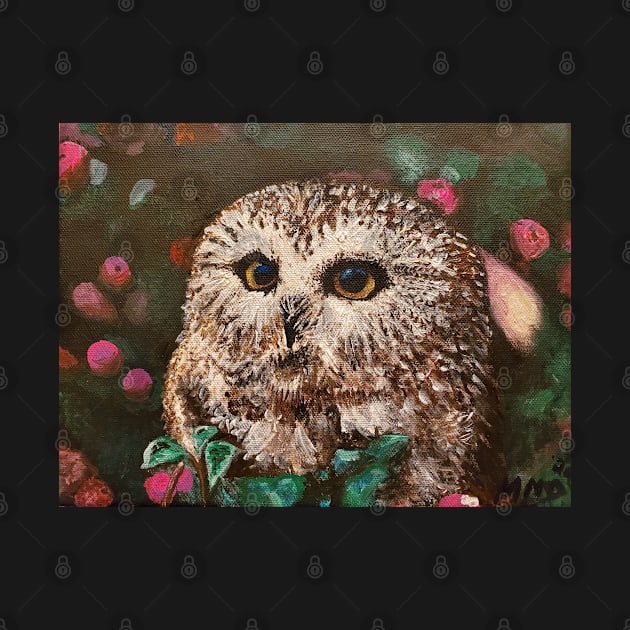 Baby Owl Painting by MadebyMeaghan