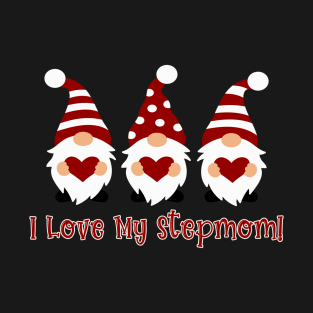 I Love My Stepmom with Love Gnomes T-Shirt