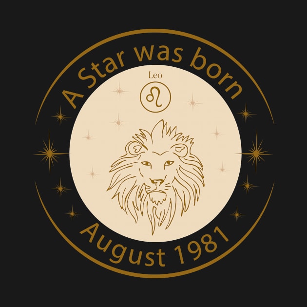 Birthday T-Shirt - Zodiac Leo by Lemonflowerlove
