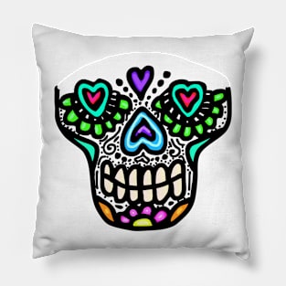 Day of the Dead Mask Pillow