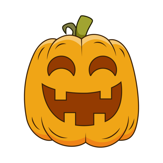 Cute and adorable halloween pumpkin by PitubeArt