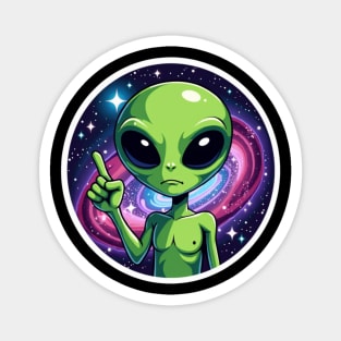 Cosmic Command: The Pointing Alien Magnet