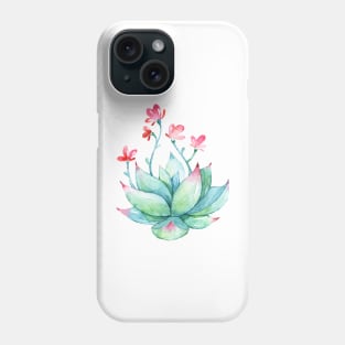 Watercolor Succulent sticker Phone Case