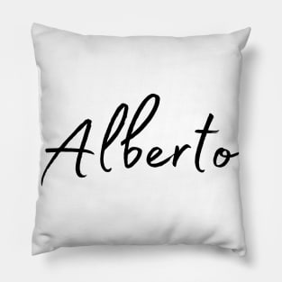 Alberto Name Calligraphy Pillow