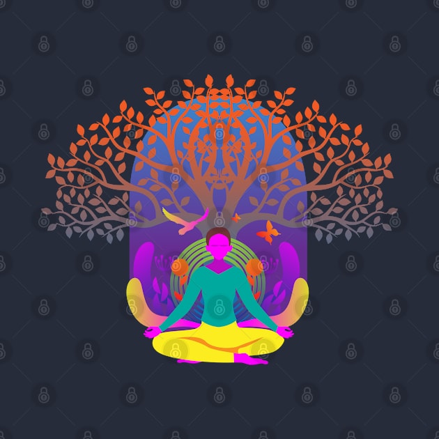 Yoga Dream Cool Vector Design art by RJ-Creative Art