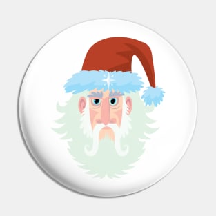 santa claus with the north star on his cap Pin