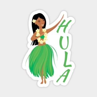 Hawaiian hula dancing girl. Magnet