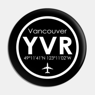 YVR, Vancouver International Airport Pin