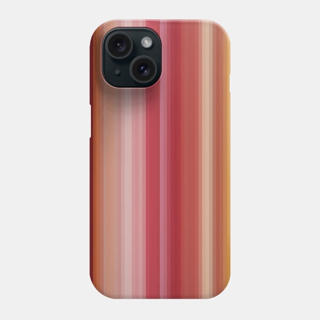 Pretty Summer Fresh Vertical Stripes in Shades of Soft Pink, Orange & Yellow Pastel Colors Phone Case by karenmcfarland13