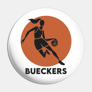 Bueckers Basketball Silhouette Pin