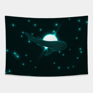 WHALE SHARK IN SPACE Tapestry