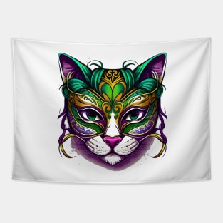 Cat Mardi Gras Cat-tastic Festival Tapestry