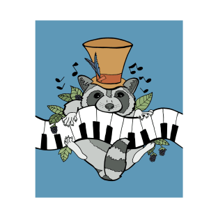 Master Raccoon Plays Genius Piano Tune T-Shirt