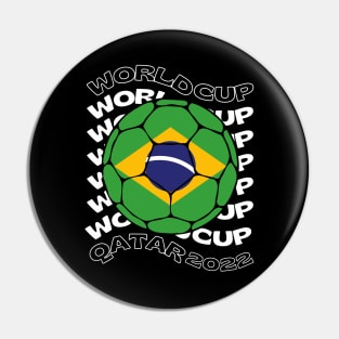 Brazil Football Pin