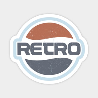 Retro logo for nostalgic 70s and 80s style Magnet