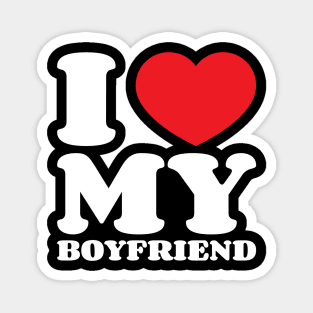 I Love My Boyfriend v5 Magnet