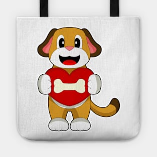 Dog Bone Heart Tote