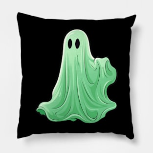 Halloween Ghost Retro Cartoon Pillow