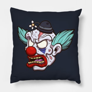 Zombie Clown Head Pillow