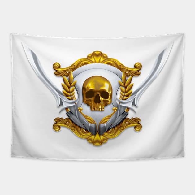 Pirate Emblem Tapestry by rafaelbranco