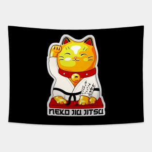 Neko Jiu Jitsu - Lucky Cat Tapestry